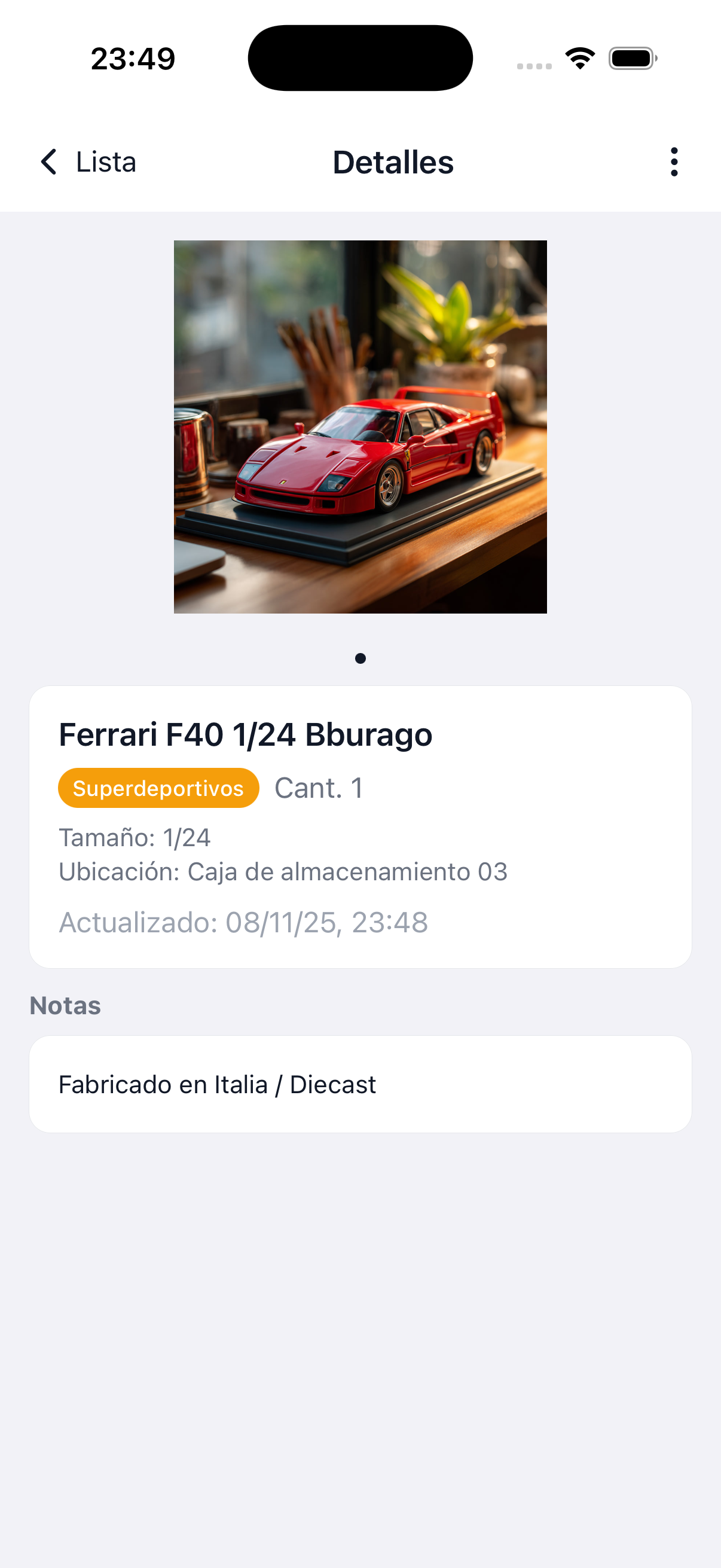 Detalle de artículo